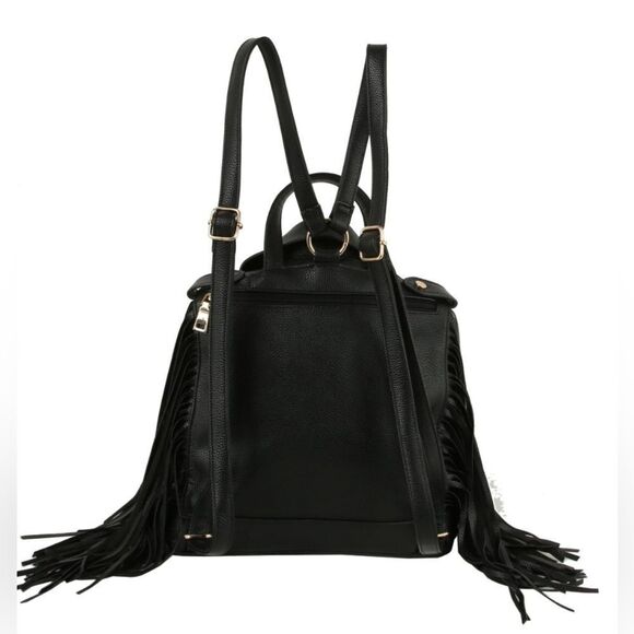 FRINGE MOTORCYCLE JACKET BACKPACK/HANDBAG
